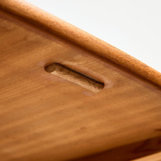 Image 1 of MK9976 Table de salle à manger restaurée en teck et chêne