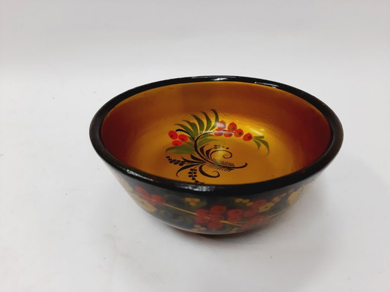 Image 1 of Vintage houten kom Hohloma, USSR