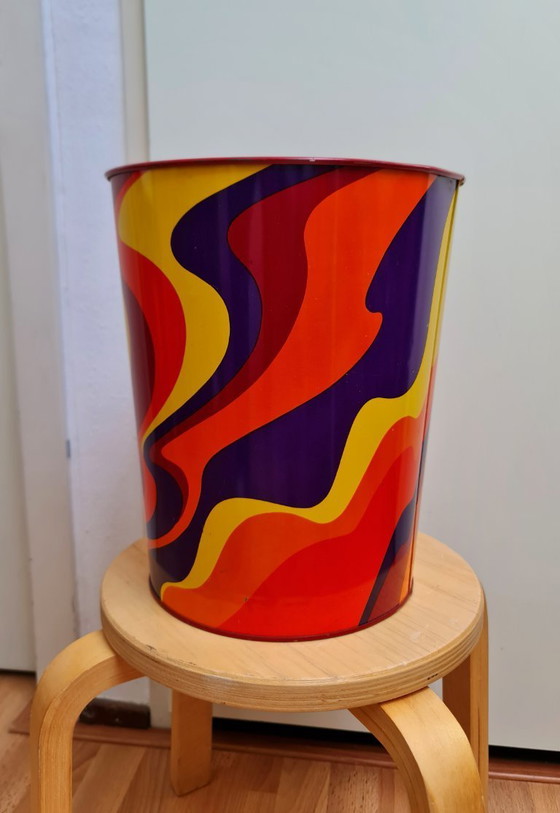 Image 1 of Tomado Trash Can Paper Bin With Artistic Design