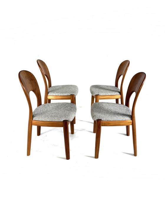 Image 1 of 4x chaise 'Morten', Koefoeds Hornslet '70