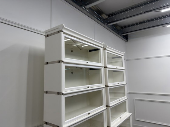 Libreria Originale Inglese Globe Wernicke Bianca – Librerie, Glass, Metal (photo 8 of 20)