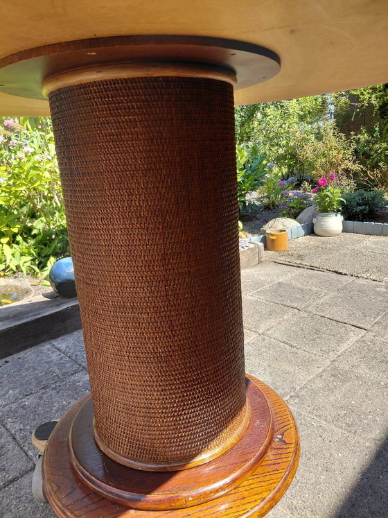 Ronde Eettafel – Rattan, Wood (photo 3 of 5)