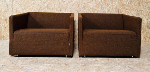 2 poltrone da ufficio galleggianti – fauteuils, Textile, Modern (photo 2 of 12)