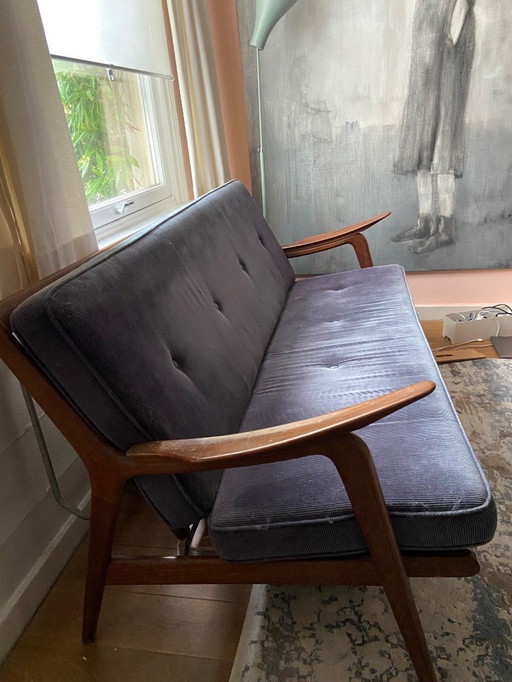 Teak vintage designer sofa