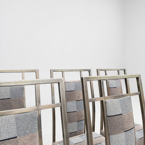 Image 1 of Vintage messing set 6 stoelen