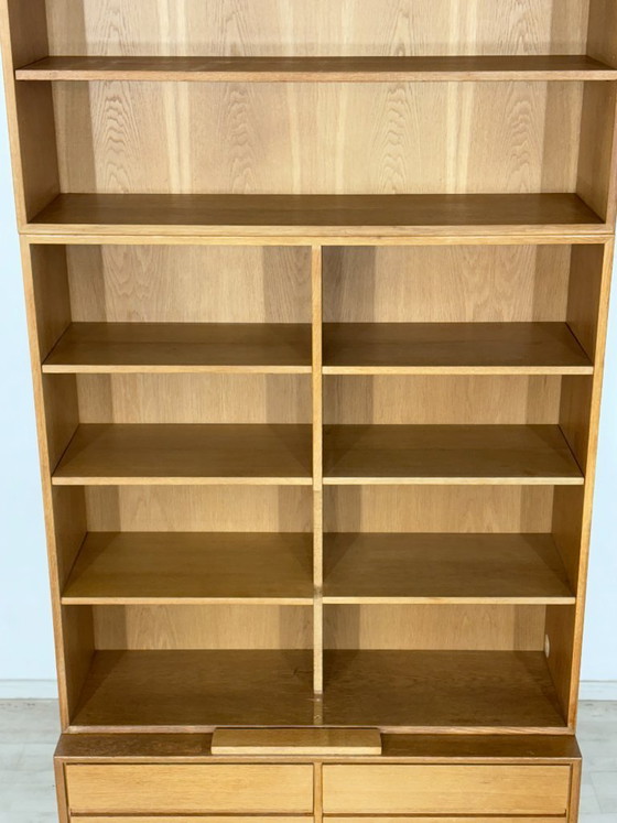 Image 1 of Mid-century classic: IKEA MTP shelf / highboard / sideboard – oak – design Marianne Richter