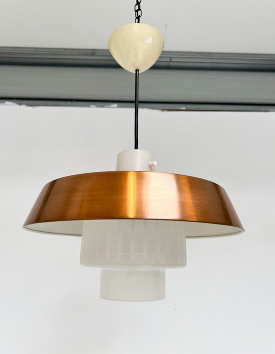 Image 1 of Lampe design en cuivre du milieu du siècle, années 1960