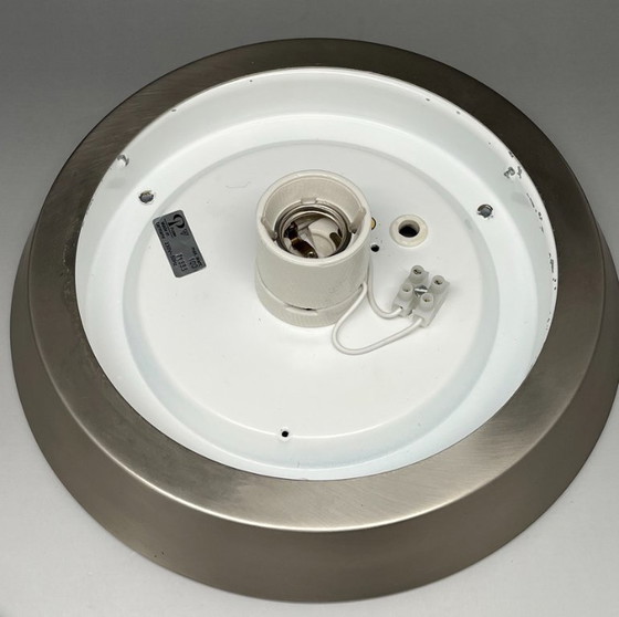 Image 1 of Lampada da soffitto Peill & Putzler “KIBO” (Modello 71333) – Germania, vetro opalino/trasparente, vintage