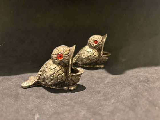 Image 1 of Antiques match hoders baby birds