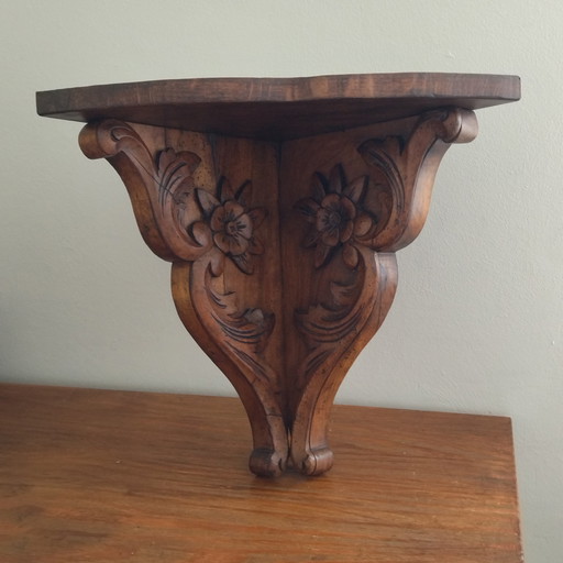 Wandplank. Console-tafel.