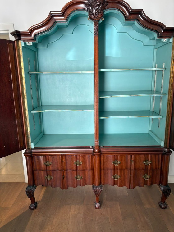 Mahogany Cabinet, Wall cabinet, Wood, Glass, Brown (photo 4 of 7)