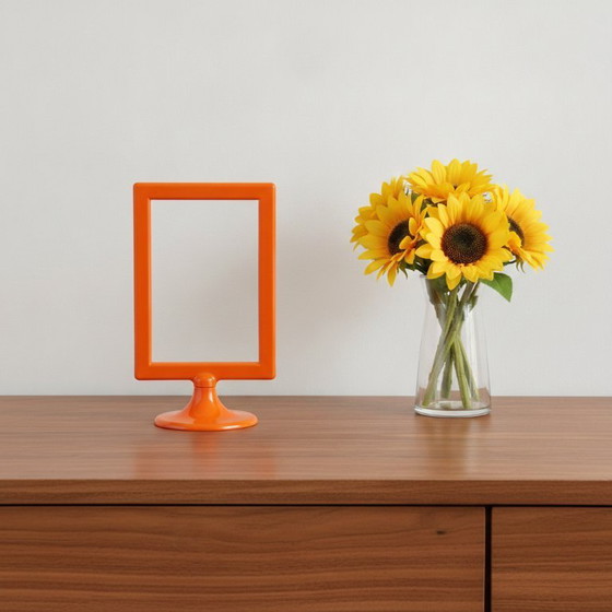 Image 1 of Vintage IKEA TOLSBY Funky Fotolijst – Oranje. Ontworpen door Henrik Preutz