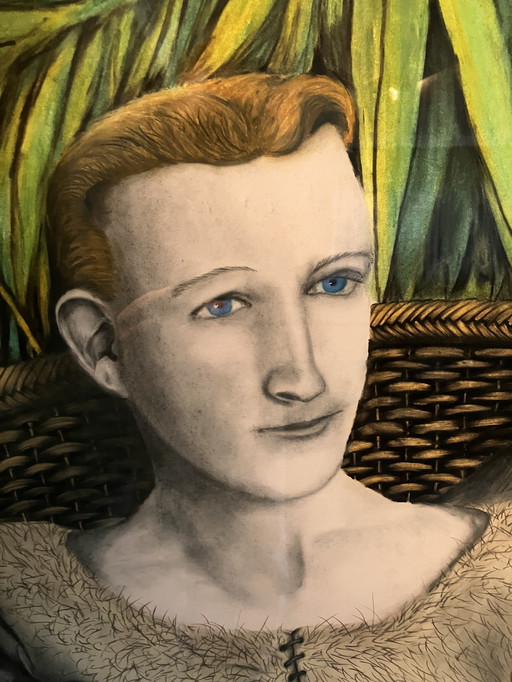 Carolien Smit Schilderij Jongen Met De Aap