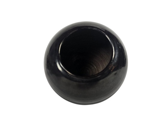 Image 1 of Nagtegaal Utrecht - design Ambrosius Nagtegaal - ribbed vase - model 234 - black - 1955/60