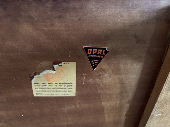 Image 1 of Vintage OPAL houten Barwagen / Serveerwagen - Jaren 50