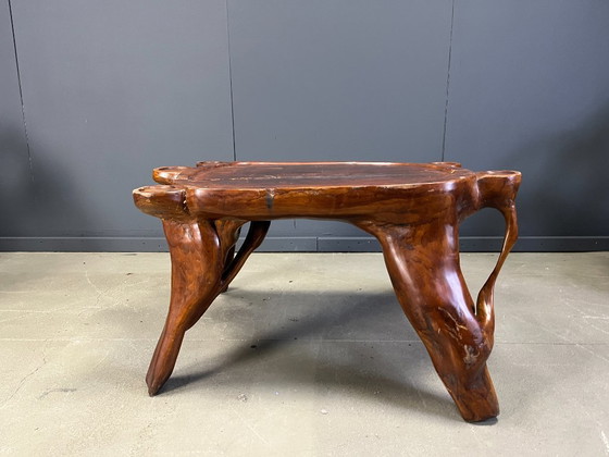 Image 1 of Grande set di sedie in radice di ulivo, anni '60