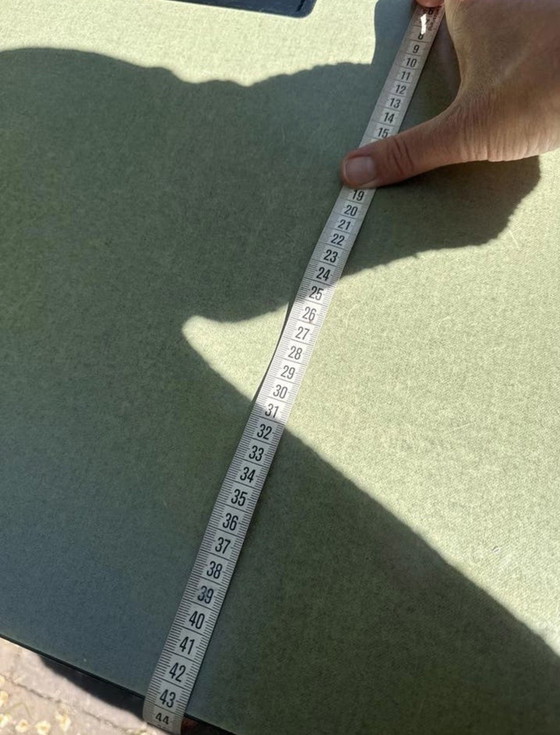 Image 1 of Retro schoolbankje met bijpassend stoeltje