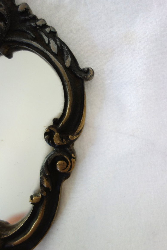 Image 1 of Vintage baroque-style hand mirror