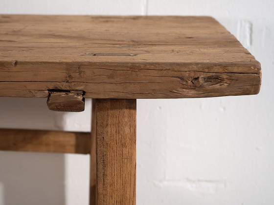 Antieke houten console tafel (ca. 1920) #6, Bruin, Rustic (foto 33 van 37)