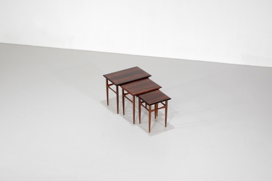 Tavolini disegnati da Kai Kristiansen per Skovmand & Andersen, Danimarca, anni '60. – Vetrine, Wood, Vintage (photo 3 of 19)