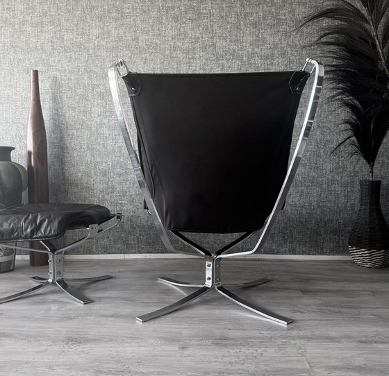 Image 1 of Suite Lounge Vintage Sigurd Resell « Falcon » pour Vatne Møbler (Norvège)