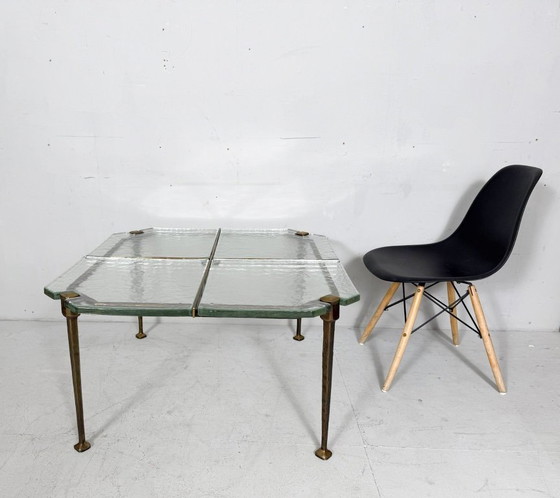Image 1 of Brutalist side table/coffee table from the 1980s by Lothar Klute, Germany.