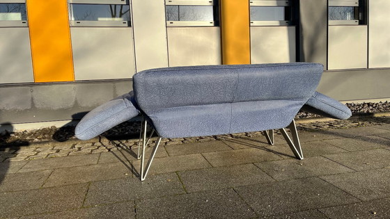 Image 1 of De Sede Design Sofa DS142 Leather (embossed) blue