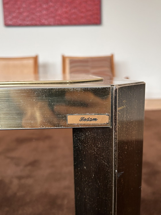 Image 1 of Vintage Fedam travertine coffee table