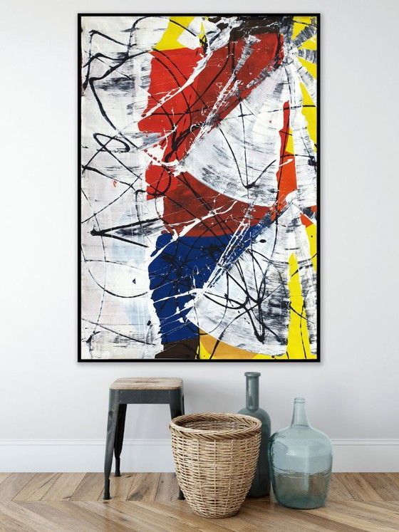 Image 1 of Jürgen Angeler - Red Flower - 215 x 150 cm