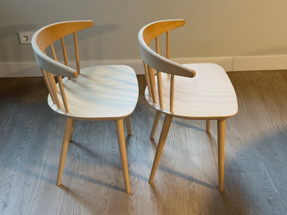 Image 1 of 2x Hay J104 Dining chairs Nature beech