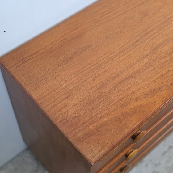 Scandinavian vintage teak Chest of drawers, 4 drawers, Wood, Brown (photo 19 of 20)