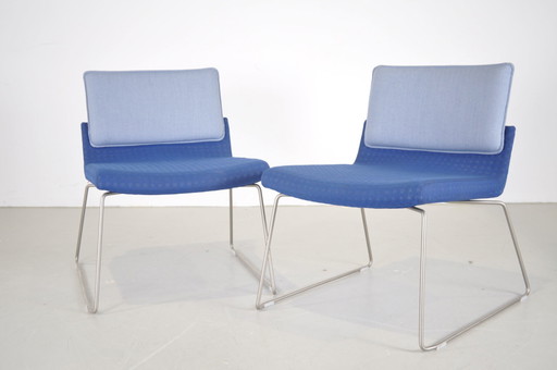 2x Sillón Relax Trienal Gispen azul