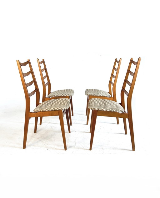 4x vintage ladder chair '60