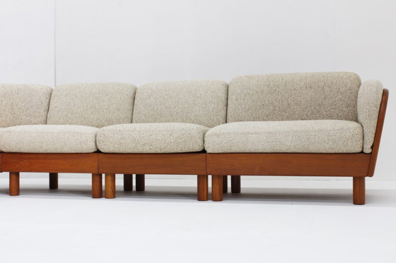 Image 1 of Vintage Deense Mid century sofa massief teak Olsen Laursen jaren 60