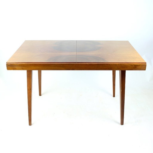 Extendable Dining Table In Walnut By Tatra, Czechoslovakia 1960s