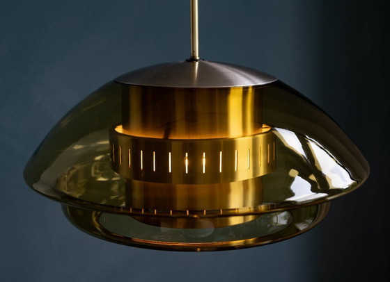 Image 1 of Dijkstra Space Age Pendelleuchte aus Glas