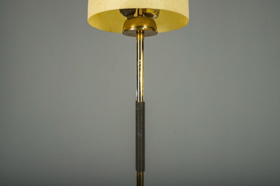Image 1 of Lampadaire vintage en filigrane avec abat-jour en fibre de verre, Allemagne, années 1950