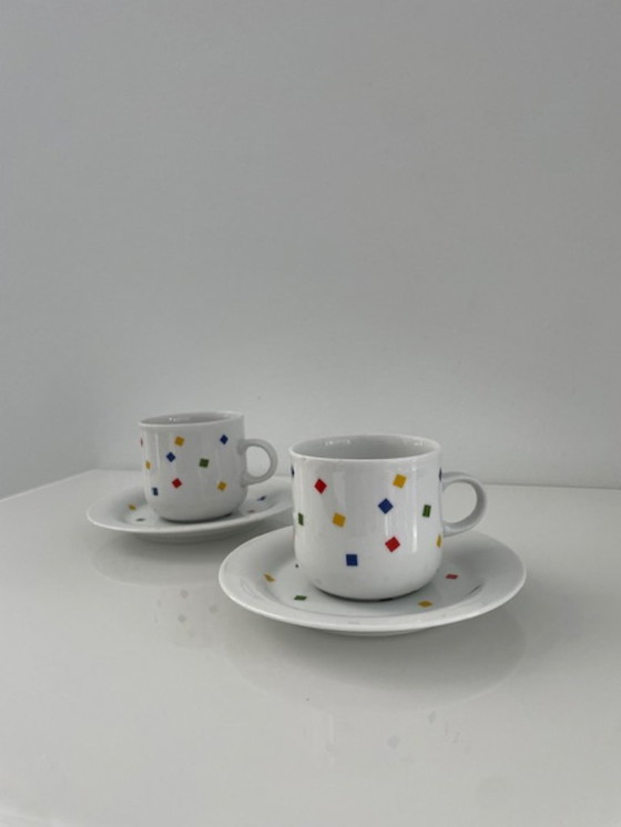Image 1 of Vintage Eversberg cup and saucer set postmodern style