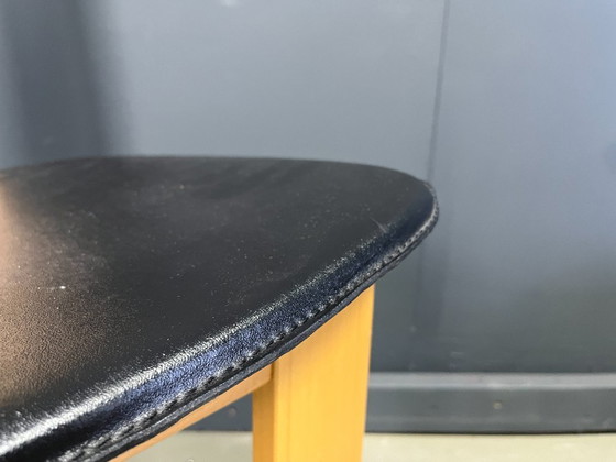 Image 1 of Postmoderne Esszimmerstühle aus Eiche mit hoher Rückenlehne, 1980er Jahre – 6er-Set