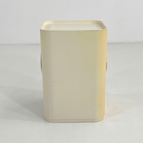 Image 1 of Cesto portabiancheria bianco di Anna Castelli per Kartell, anni '70