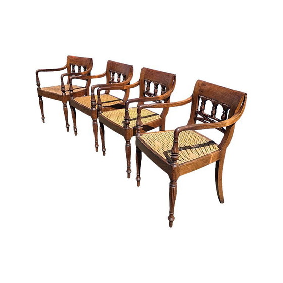 Poltrone coloniali antiche delle Indie Orientali Olandesi, circa 1900 – Sedie da pranzo, Wood (photo 8 of 9)