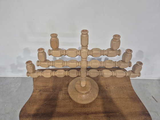 Image 1 of chandelier vintage en bois scandinave