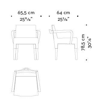 Promemoria Brigitta Short armchairs by Romeo Sozzi 2-piece set – Dining chairs, Wood, Velvet (photo 12 of 12)