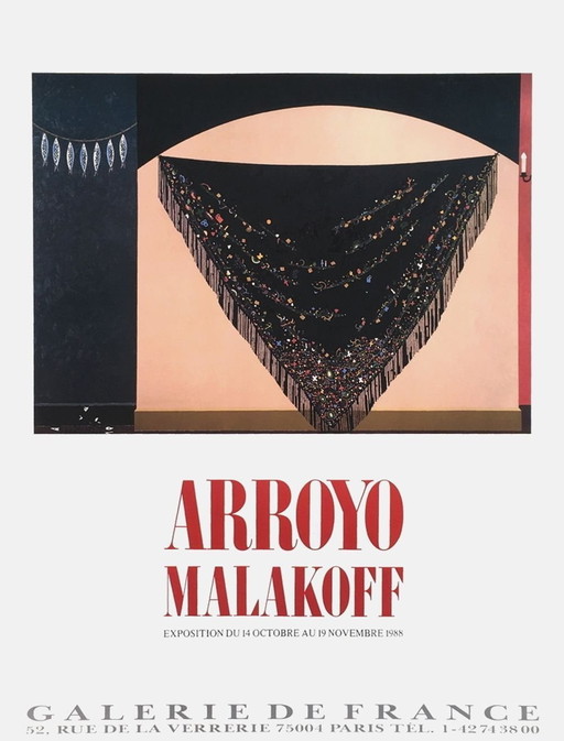 Eduardo ARROYO Expo 88 – Plakat der Galerie de France 1988