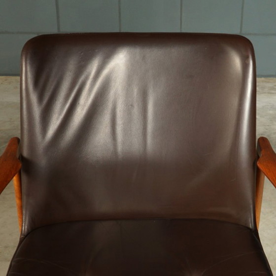Fauteuils vintage – Ib Kofod Larsen – Fröscher – 1960 – Leather, Wood (photo 10 of 16)