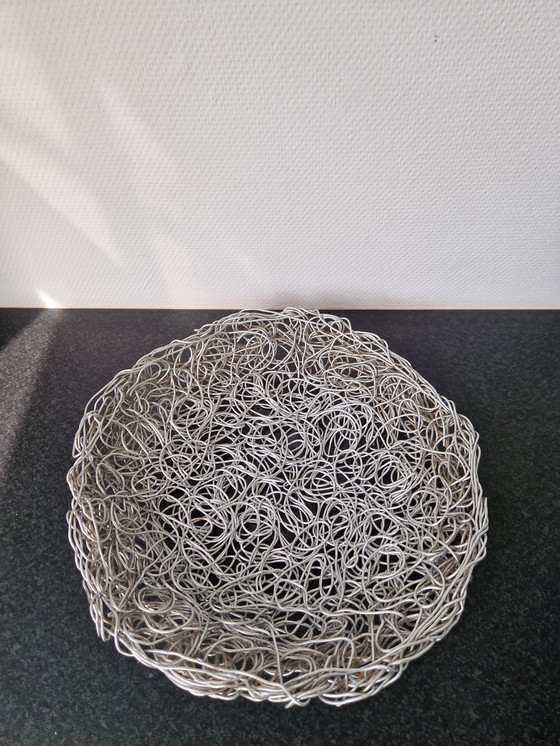 Image 1 of Vintage Alessi Nuvem XL wire schaal Fratelli Campana design