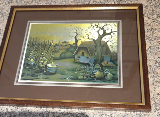 Image 1 of 4 pequeños cuadros de J. Cemkovan, 1979