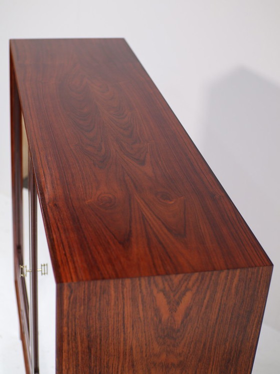 Vitrinekast Brouer Palissander Deens Vintage 1960s – Brouer Møbelfabrik, Vitrinekasten, Glass, Wood (photo 15 of 15)