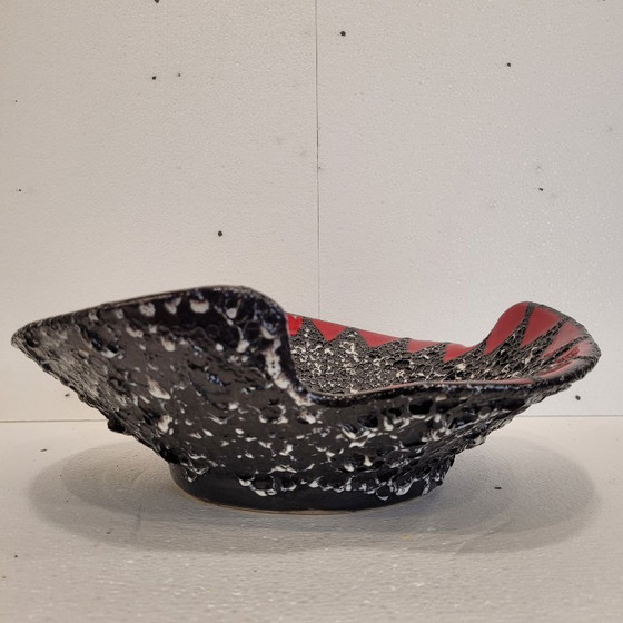 Image 1 of Volcanic centerpiece, Vallauris ceramics, Marius Musarra, Mabyjo's, 60's - France