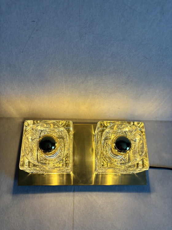 Image 1 of Vintage Peill & Putzler "Ice Cube" wall lamp ceiling lamp 70”